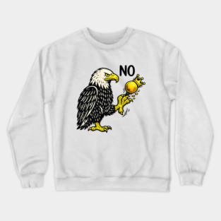Funny No Kings in America - Retro Political Men Women Crewneck Sweatshirt