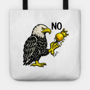 Funny No Kings in America - Retro Political Men Women Tote