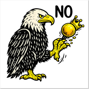 Funny No Kings in America - Retro Political Men Women Posters and Art