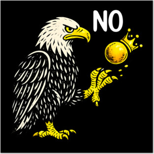 Funny No Kings in America - Retro Political Men Women Posters and Art