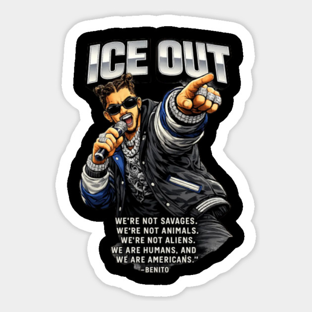 4 Ice Out Bad Bunny Protest Minneapolis Magnet by Donald's Store 2