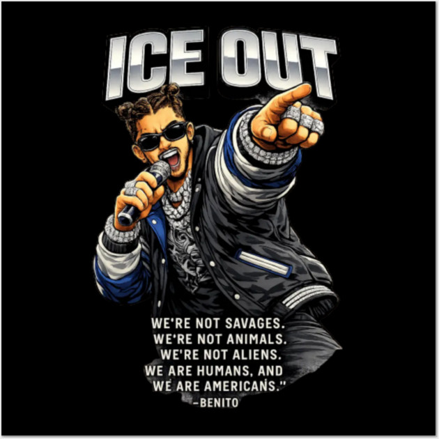 4 Ice Out Bad Bunny Protest Minneapolis Wall Art by Donald's Store 2