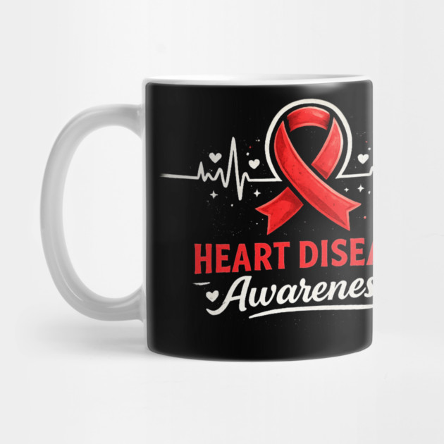 Heart Disease Awareness Heart Health Supporter Cardiovascular Warrior Advocate by ArtistTee ⭐⭐⭐⭐⭐