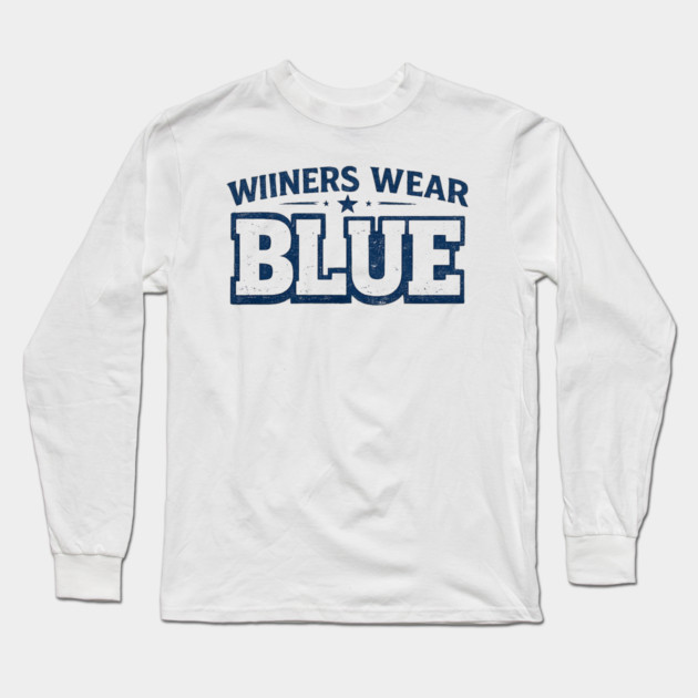 Wiiners Wear Blue Dachshund Dog Owner Pet Lover Humor Long Sleeve T-Shirt by ArtistTee ⭐⭐⭐⭐⭐