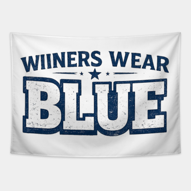 Wiiners Wear Blue Dachshund Dog Owner Pet Lover Humor Tapestry by ArtistTee ⭐⭐⭐⭐⭐