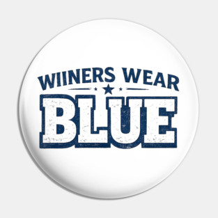Wiiners Wear Blue Dachshund Dog Owner Pet Lover Humor Pin