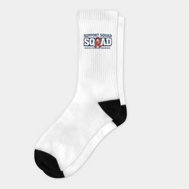 Support Squad Squad Multiple Myeloma Awareness Family Friends Fighter Support Socks by ArtistTee ⭐⭐⭐⭐⭐