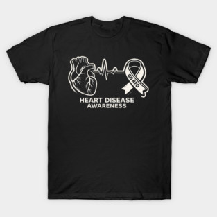 Heart Disease Awareness Go Red Heart Health Support T-Shirt