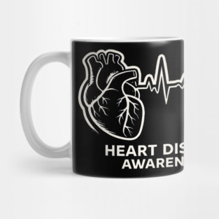 Heart Disease Awareness Go Red Heart Health Support Mug