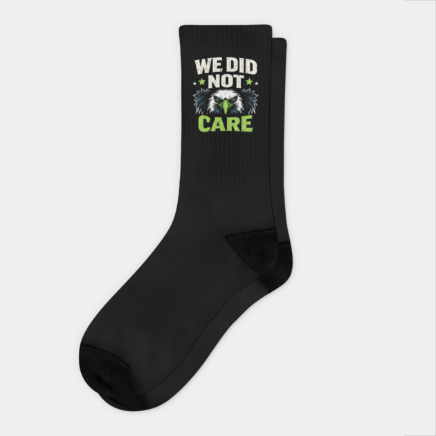 We Did Not Care Eagle Football Sports Fan Socks by ArtistTee ⭐⭐⭐⭐⭐