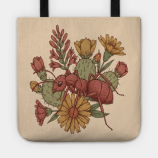 Vintage Desert Velvet Ant Art for Nature Lovers Tote