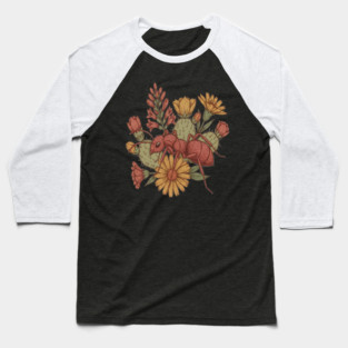 Vintage Desert Velvet Ant Art for Nature Lovers Baseball T-Shirt