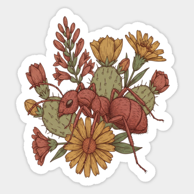 Vintage Desert Velvet Ant Art for Nature Lovers Magnet by BirdsnStuff