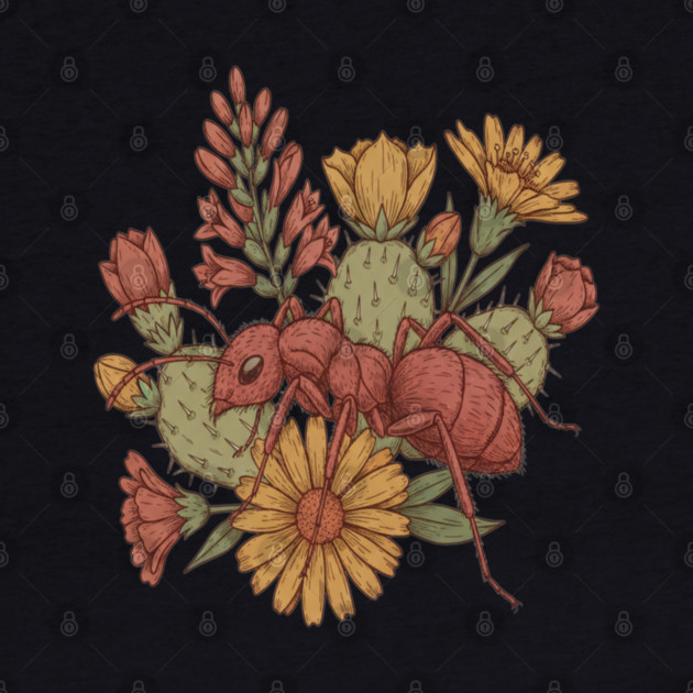 Vintage Desert Velvet Ant Art for Nature Lovers by BirdsnStuff