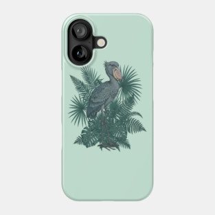 Vintage Shoebill Stork Art for Bird Lovers Phone Case
