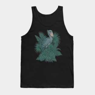 Vintage Shoebill Stork Art for Bird Lovers Tank Top