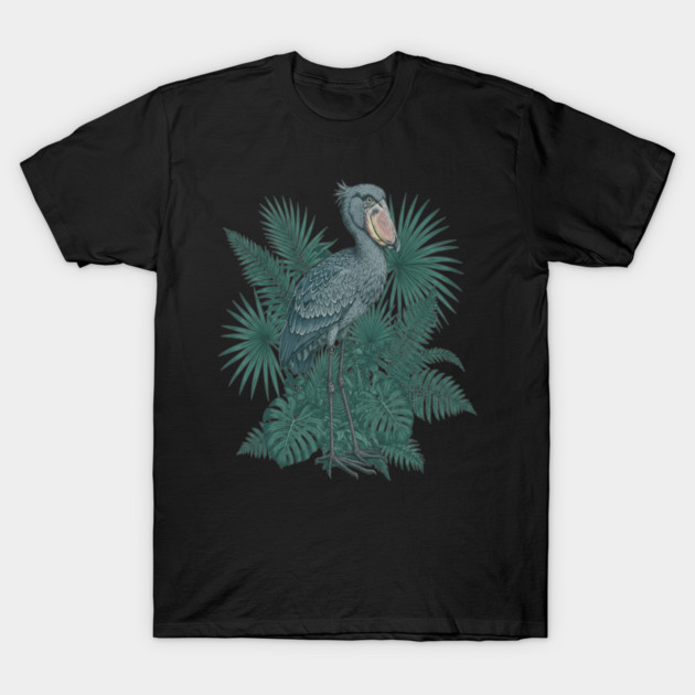 Vintage Shoebill Stork Art for Bird Lovers T-Shirt by BirdsnStuff
