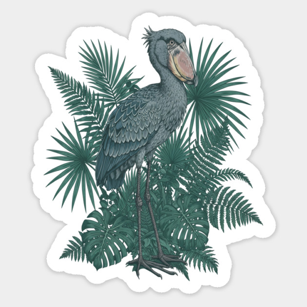Vintage Shoebill Stork Art for Bird Lovers Magnet by BirdsnStuff