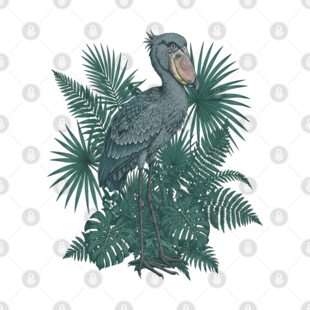 Vintage Shoebill Stork Art for Bird Lovers by BirdsnStuff