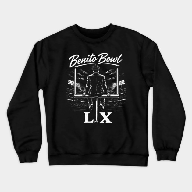 The Benito Bowl Show, Football Bowl Halftime Crewneck Sweatshirt by Donald's Store 2