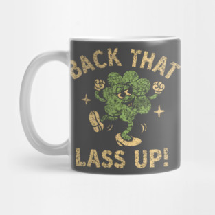 Retro Irish Shamrock – Vintage Distressed  Sassy Irish Clover Humor Mug