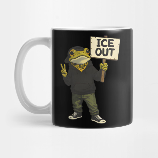 ICE OUT Frog Bad Portland Bunny Protest by Donald's Store 2