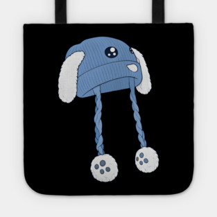 Blue bunny hat Chinga la Migra Tote