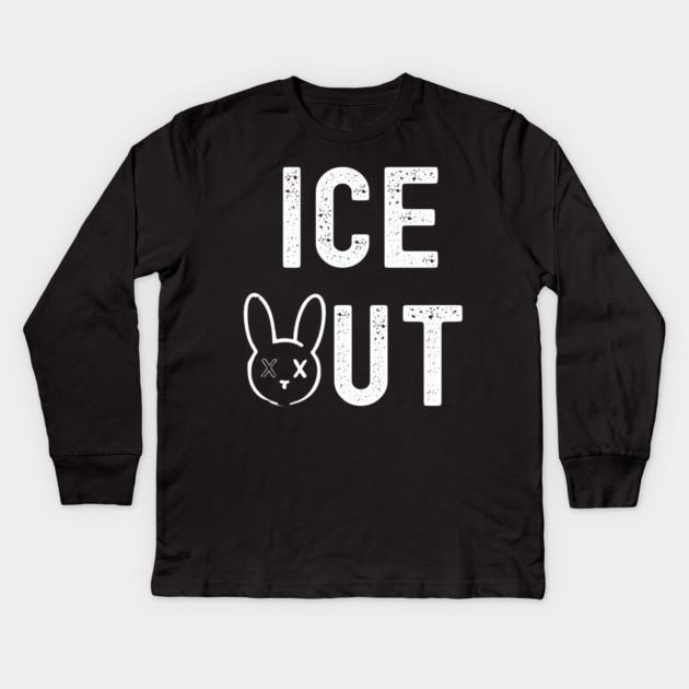 Bunny Ice Out Shirt Abolish Ice Kids Long Sleeve T-Shirt by Donald's Store 2