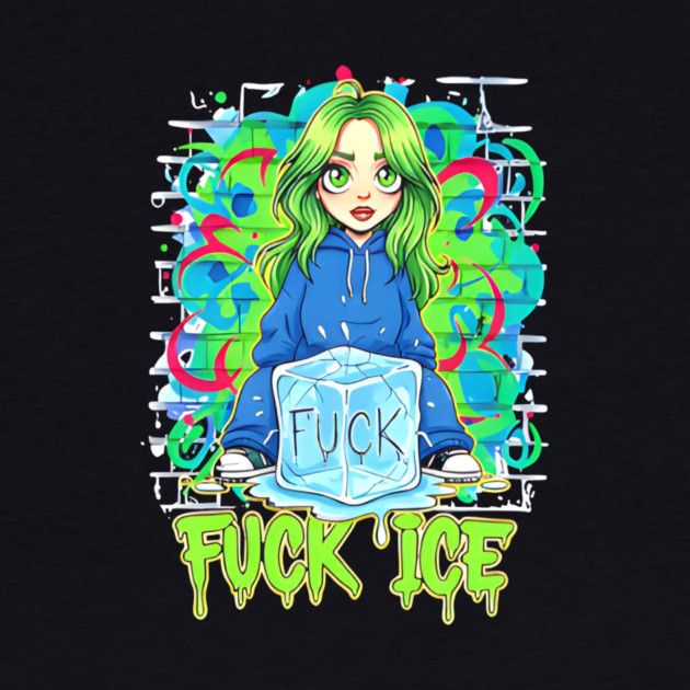 Billie Eilish Fck Ice out now cartoon by Donald's Store 2
