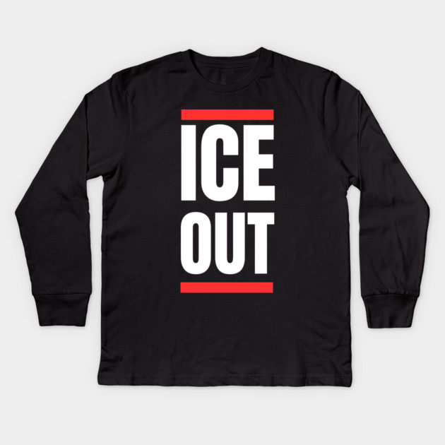 ice-out Kids Long Sleeve T-Shirt by Creatifly Graphic Tees