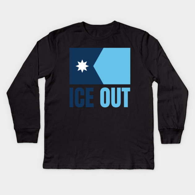 ice-out Kids Long Sleeve T-Shirt by Creatifly Graphic Tees
