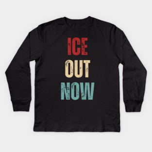 ice-out-now Kids Long Sleeve T-Shirt
