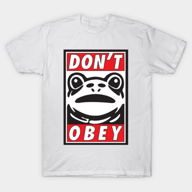 Don't Obey-Portland Frog Resistance T-Shirt by DickinsonDesign