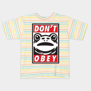 Don't Obey-Portland Frog Resistance Kids T-Shirt