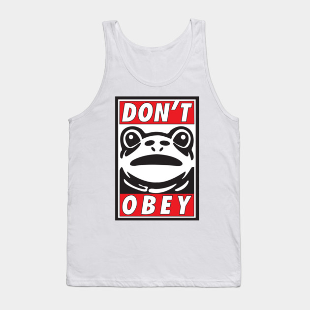 Don't Obey-Portland Frog Resistance Tank Top by DickinsonDesign