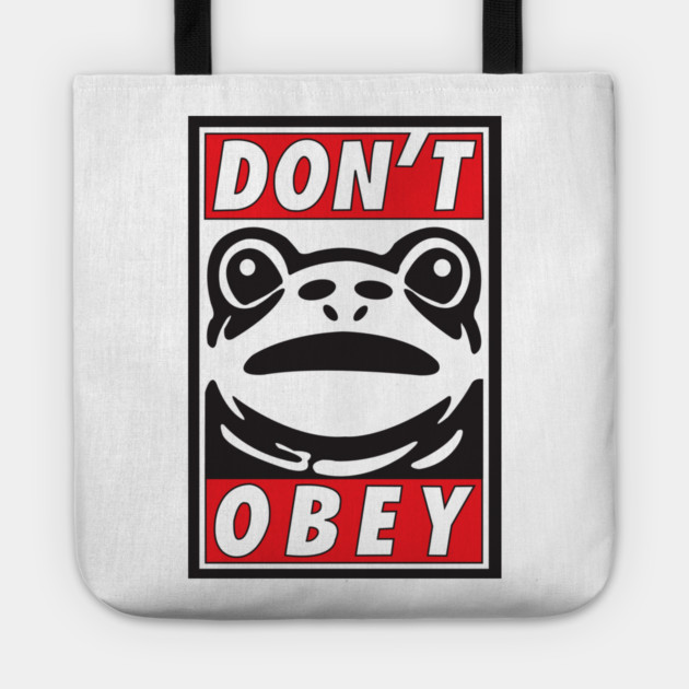 Don't Obey-Portland Frog Resistance Tote by DickinsonDesign