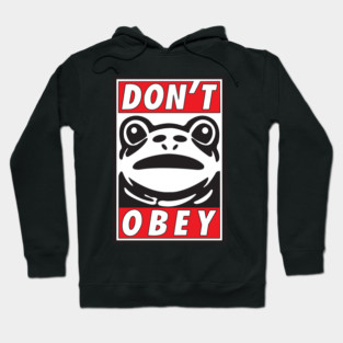 Don't Obey-Portland Frog Resistance Hoodie