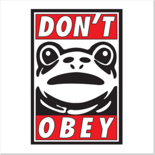 Don't Obey-Portland Frog Resistance Posters and Art