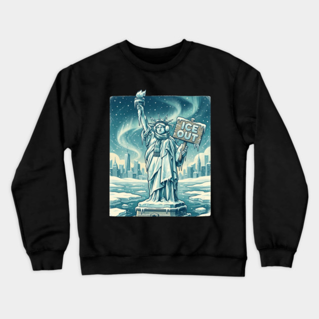 ice-out Crewneck Sweatshirt by Creatifly Graphic Tees