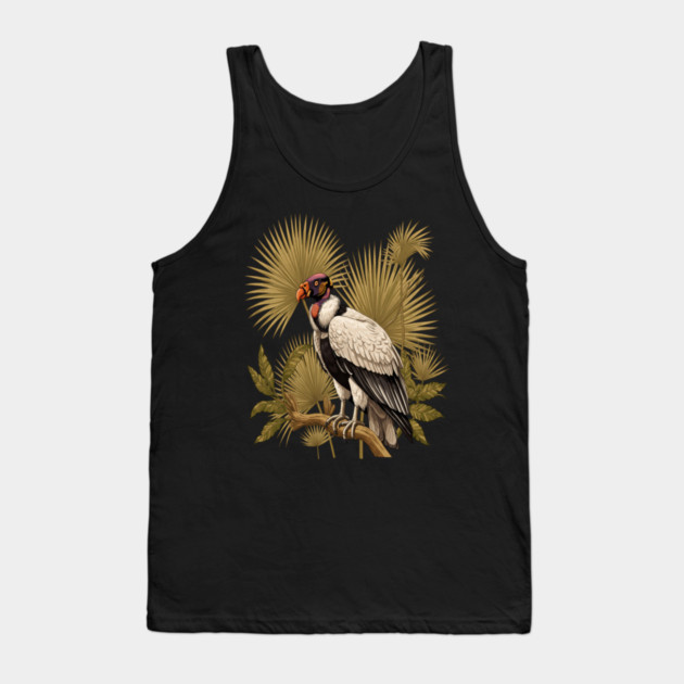 King Vulture in Tropical Palm Canopy Tank Top by BirdsnStuff