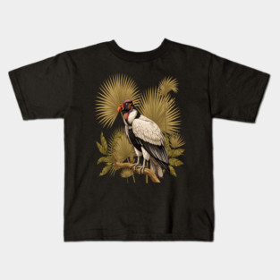 King Vulture in Tropical Palm Canopy Kids T-Shirt