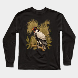 King Vulture in Tropical Palm Canopy Long Sleeve T-Shirt