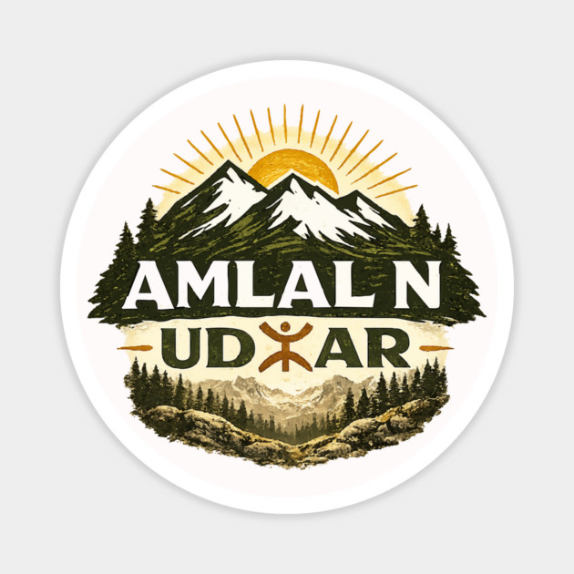 Amlal N Udar – Amazigh Mountain Adventure Design Magnet by Amlal N Udrar