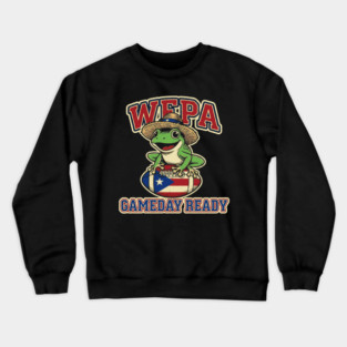 Puerto Rico Coqui Gameday Wepa Vintage Crewneck Sweatshirt