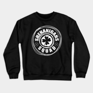 Shenanigans Squad Funny St Patrick's Day Matching Group Crewneck Sweatshirt