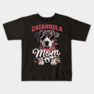 Catahoula Leopard Dog Dog Breed Catahoula Mom Kids T-Shirt