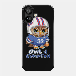 Owl J Simpson Pun Illustration Phone Case