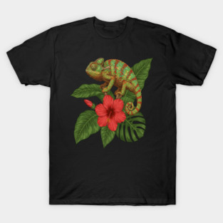 Panther Chameleon Tropical Wildlife T-Shirt