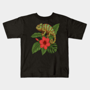 Panther Chameleon Tropical Wildlife Kids T-Shirt