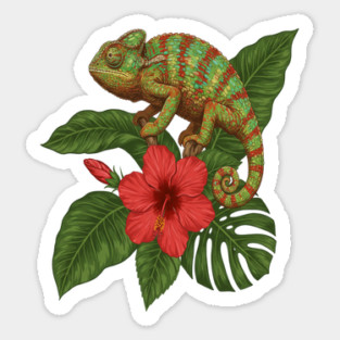 Panther Chameleon Tropical Wildlife Sticker